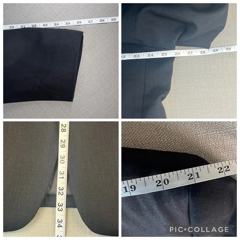 Pronto Uomo Platinum Suit Mens 48L 44W Gray 100% Wool 2-Piece Professional